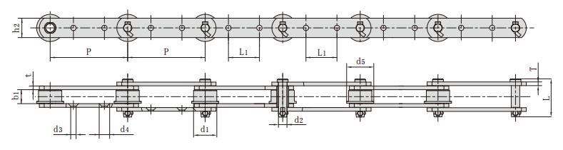 <font color='red'>P200</font>F70_提升機(jī)用輸送鏈 工